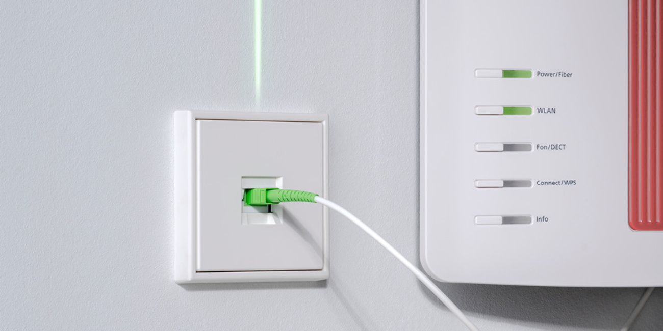Die neuen Glasfaser-Anschlussdosen bei Elektro Zimmer in Werningshausen